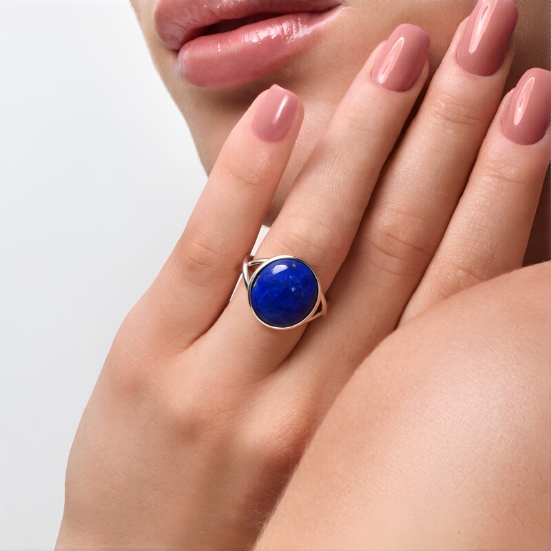 Lapislazuli-Silberring