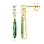 Indicolite Silver Earrings (Adela Silber)