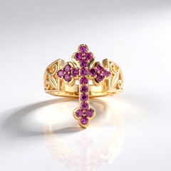 Anello in argento con Rodolite