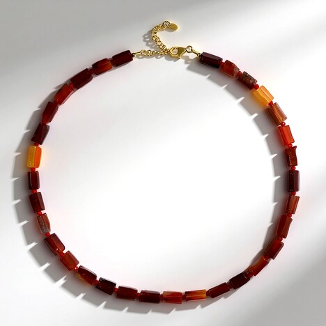 Collana in argento con Corniola