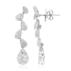 Gouden oorbellen met SI1 (H) Diamanten (Nara Jewelry)