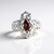 Anello in argento con Granato Mozambico