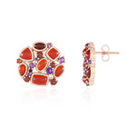 Orecchini in argento con Corniola (KM by Juwelo)