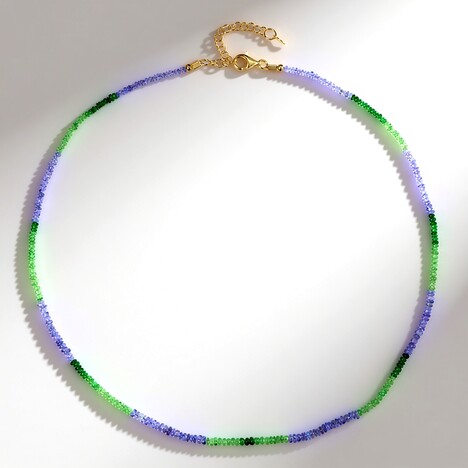 Collana in argento con Tsavorite della Tanzania