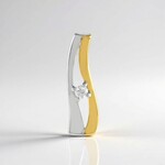 Ciondolo in argento con Diamante I2 (H)