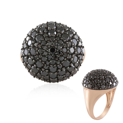 Anillo en oro con Diamante negro (KM by Juwelo)