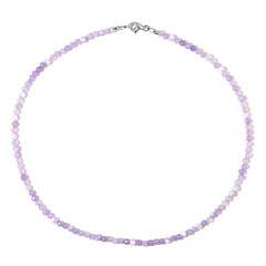 Collana in argento con Quarzo Lavanda