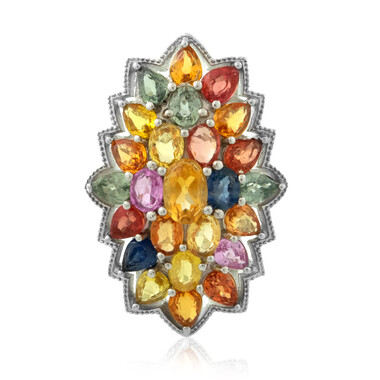 Anello in argento con Citrino