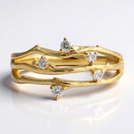 Anello in oro con Diamante SI1 (H) (CIRARI)