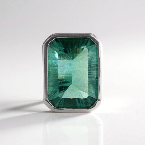 Pendentif en argent et Fluorite verte (MONOSONO COLLECTION)