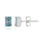 Pendientes en plata con Zircón de Ratanak Kirí