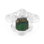 Ammolite Silver Ring