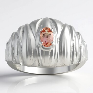 Anillo en plata con Topacio imperial de Ouro Preto (Pallanova)