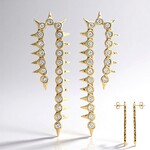 VS1 (G) Diamond Silver Earrings (Annette)