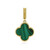 Malachite Silver Pendant (Adela Silber)