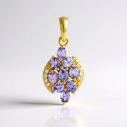 Ciondolo in argento con Tanzanite