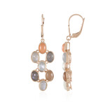 Pendientes en plata con Piedra de luna plateada (KM by Juwelo)