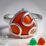 Anello in argento con Gemme