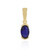 Zilveren hanger met een Madagaskar Blauwe Saffier
