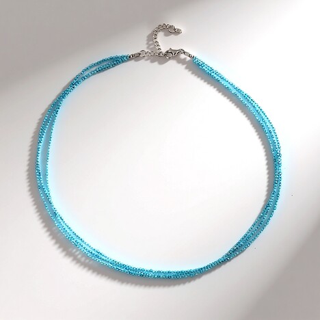Collana in argento con Topazio Blu Cielo