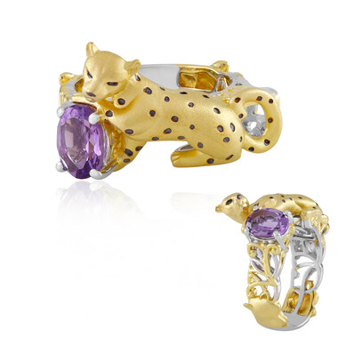 Anello in argento con Ametista (Gems en Vogue)