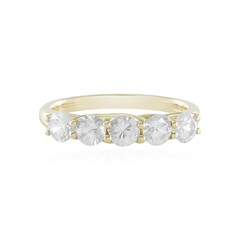 Gouden ring met zirkonen (de Melo)