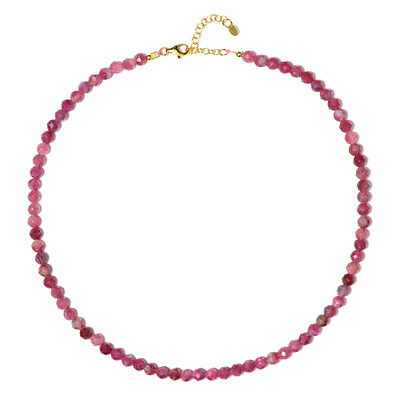 Pinkfarbener Turmalin-Silberhalskette