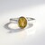 Anello in argento con Berillo Giallo
