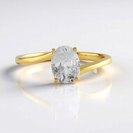 Bague en argent et Zircon (Adela Silber)
