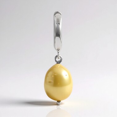 Golden South Sea Pearl Silver Pendant (TPC)