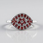 Anello in argento con Rubino Tanzania (Adela Silber)