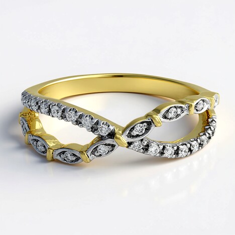 Anello in oro con Diamante SI1 (G) (Annette)