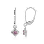 Zilveren oorbellen met Malaya granaten