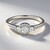 Anello in argento con Zaffiro Bianco