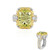 Bague en argent et Quartz de l'Ouro Verde (Gems en Vogue)