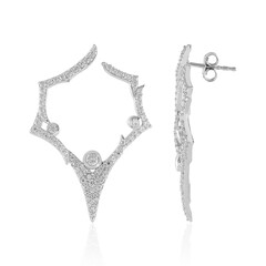 Boucles d'oreilles en argent et Zircon (de Melo)