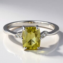 Anello in argento con Apatite Xia