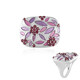 Zilveren ring met rhodolieten (Adela Silber)
