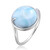 Anello in argento con Larimar