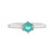 Bague en argent et Apatite bleue