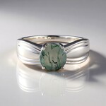 Anello in argento con Agata Muschiata