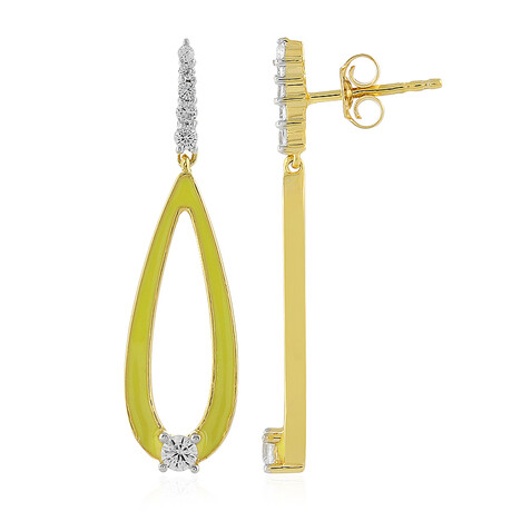 Zirkon-Silberohrringe