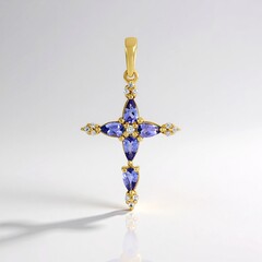 Ciondolo in argento con Tanzanite