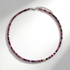 Collana in argento con Cobalto Calcite