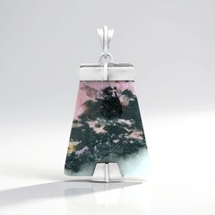 Ciondolo in argento con Rodonite Sulavesi