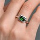 Anello in argento con Diopside Russo