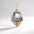 Collana in argento con Labradorite Verde Maniry (KM by Juwelo)
