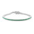 Brazalete en plata con Esmeralda de Socoto