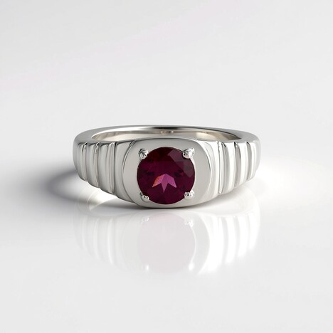 Anello in argento con Rodolite