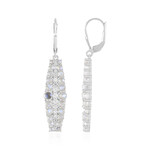 Pendientes en plata con Piedra de luna azul (KM by Juwelo)